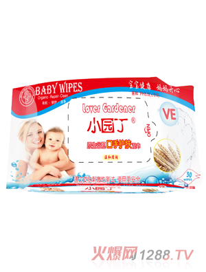 小園丁原生谷胚口手護(hù)膚濕巾80片裝