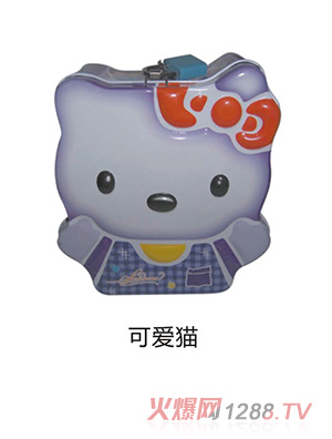 50克水果味軟糖（可愛貓儲錢罐）