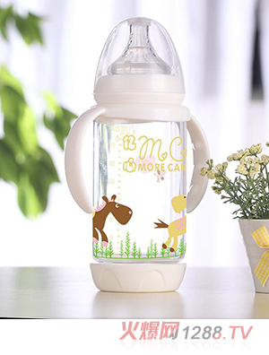 240ML銀離子空間分層鎖流自動(dòng)奶瓶