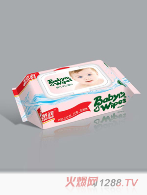 嬌潤紅飄帶80片（大翻蓋）濕巾