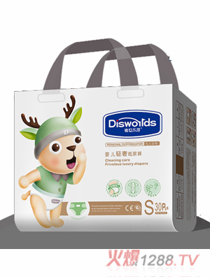 迪世樂(lè)園嬰兒輕奢紙尿褲S 30片