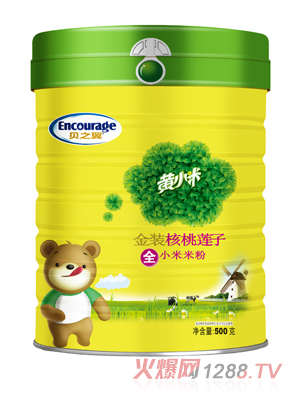 貝之翼金裝黃小米米粉-核桃蓮子果聽裝