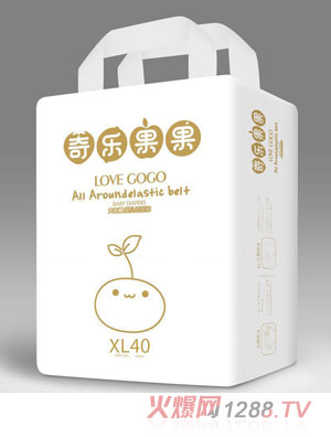 奇樂果果大環(huán)腰嬰兒紙尿褲XL碼40片