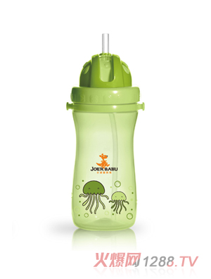 小袋鼠巴布寶寶運(yùn)動水壺450ml綠色