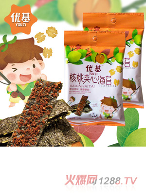 優(yōu)基核桃夾心海苔袋裝10克