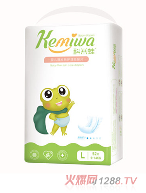 科米蛙嬰兒薄皮膚護(hù)理紙尿片L