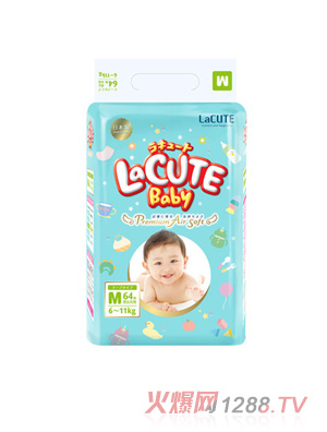 樂(lè)可愛(ài)日本原裝新生兒紙尿褲-森林王子中號(hào)m64片(6-12kg)