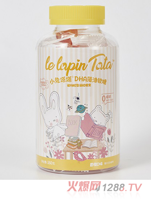 小兔塔塔軟糖160克瓶裝 DHA藻油益生菌接骨木莓維生素C葉黃素酯高鈣山楂雞內金