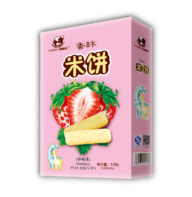 米思貝香酥米餅(草莓味)