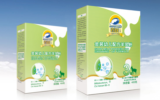 百躍金裝幼兒配方羊乳粉400g3段