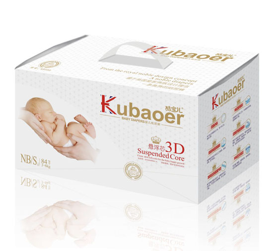 酷寶3D懸浮芯嬰兒紙尿褲S碼84片