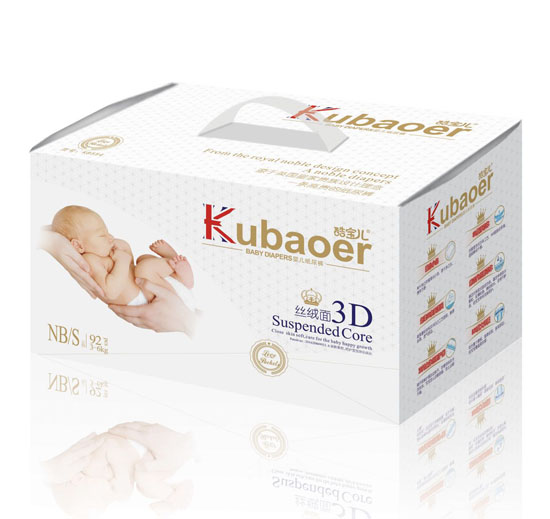 酷寶兒3D絲絨面嬰兒紙尿褲S碼92片