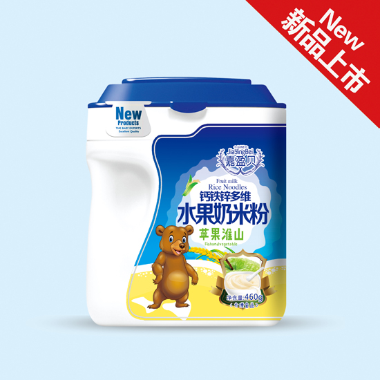 嘉盈貝蘋(píng)果淮山水果奶米粉