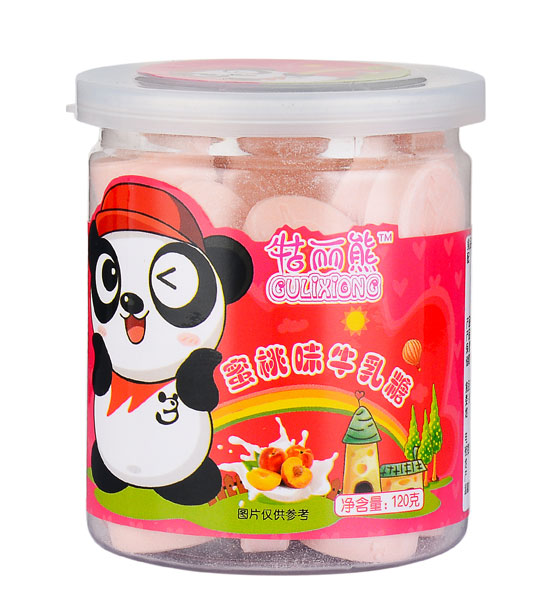 牯麗熊蜜桃味牛乳糖