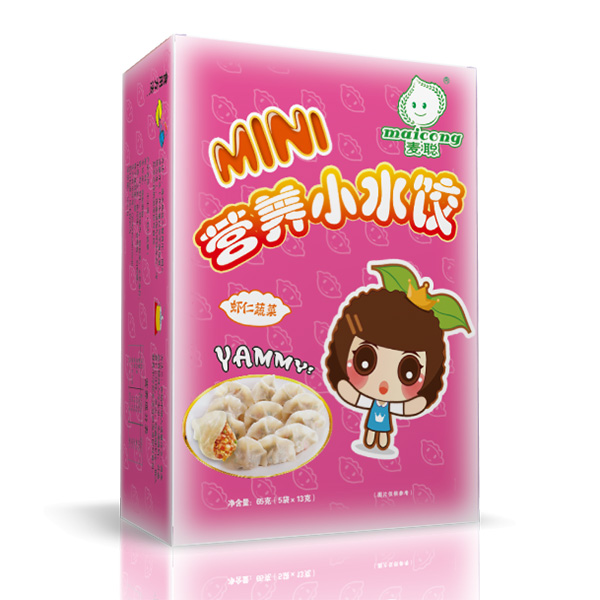 麥聰營(yíng)養(yǎng)小水餃蝦仁蔬菜