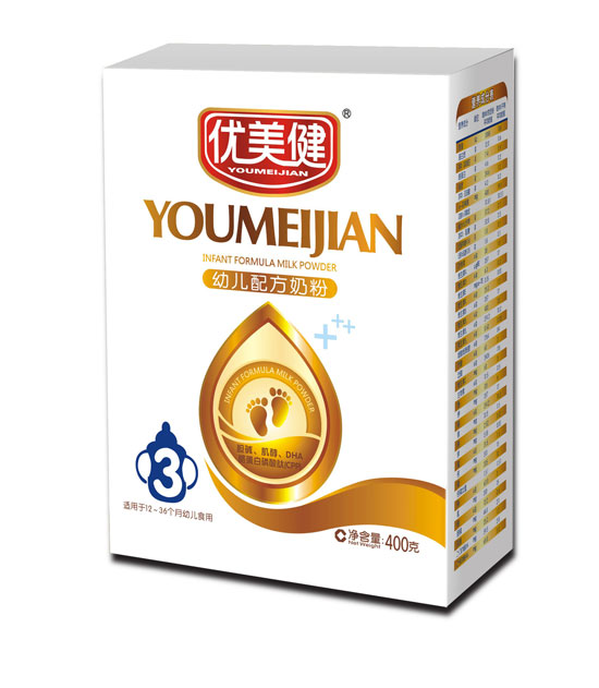 優(yōu)美健普裝幼兒配方奶粉盒裝3段