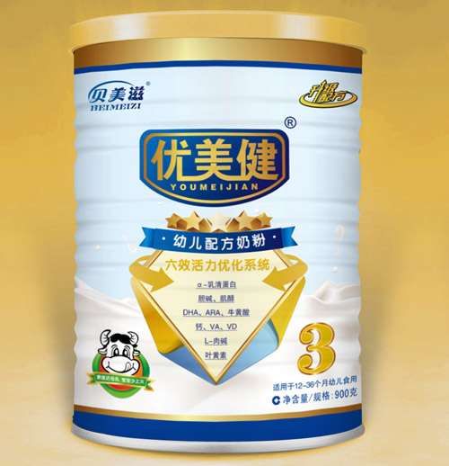 優(yōu)美健幼兒配方奶粉3段聽裝