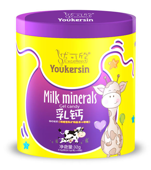 優(yōu)可欣軟膠囊糖果鐵聽(tīng)-乳鈣