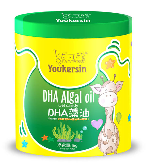 優(yōu)可欣軟膠囊糖果鐵聽(tīng)-DHA藻油