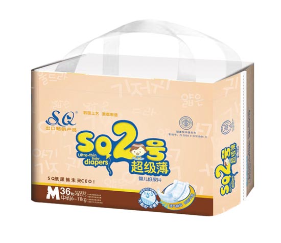 SQ2號超級薄嬰兒紙尿片M碼36片