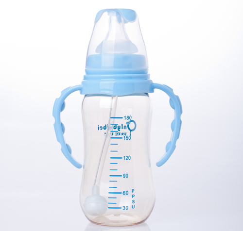 唯昵貝貝標(biāo)口PPSU奶瓶180ml藍(lán)色