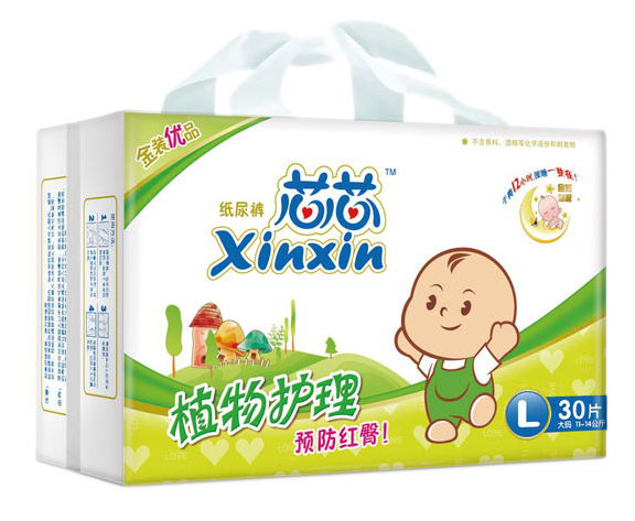 芯芯植物護(hù)理紙尿褲L30片(中包)
