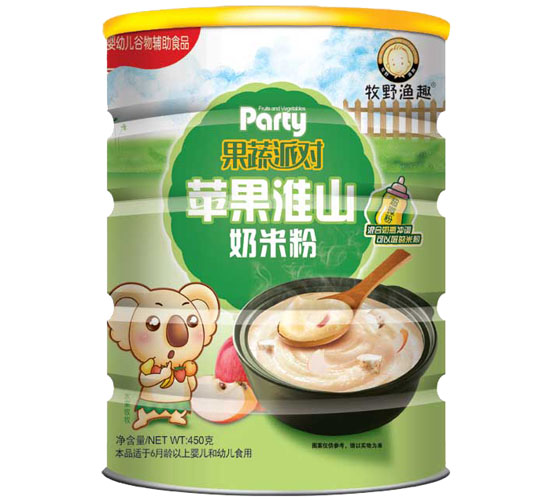 牧野漁趣蘋果淮山奶米粉聽裝