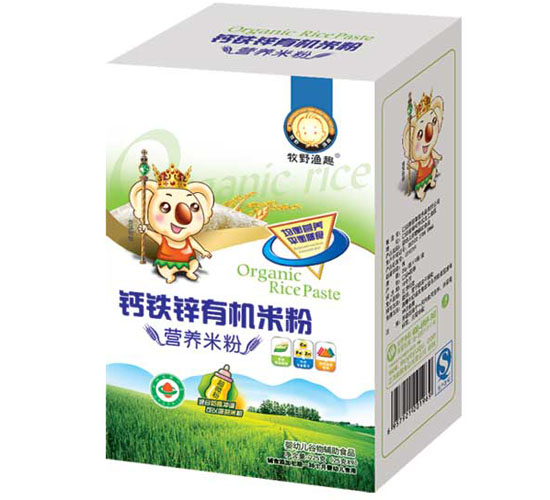 牧野漁趣鈣鐵鋅有機米粉盒裝